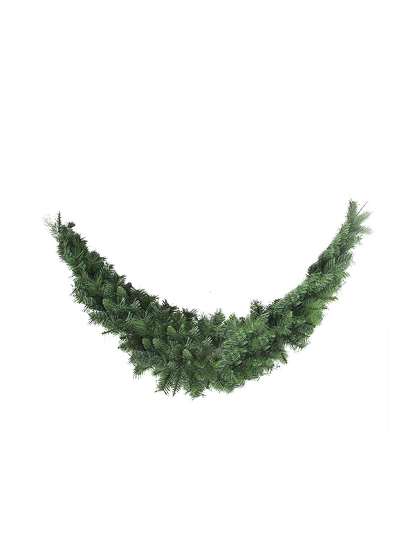 Yeşil Bitkiler Yapay Noel Çelenk