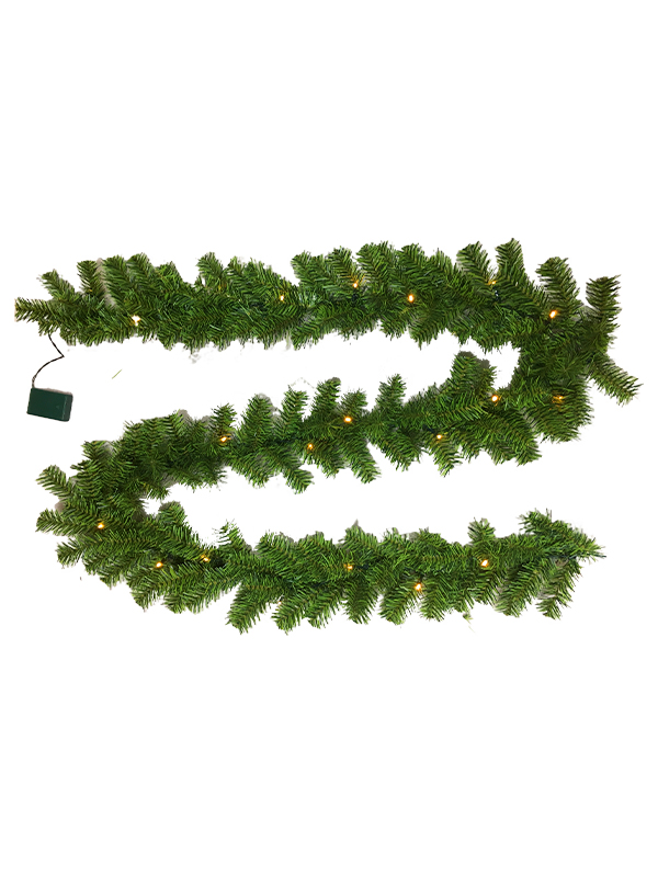 PVC Serisi-270CM Rattan 24 Işıklı Noel Çelengi